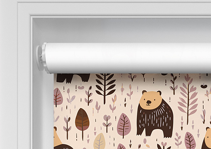 Bear Necessities, Rosewood - Twist&Fit Roller Blind - Image 9